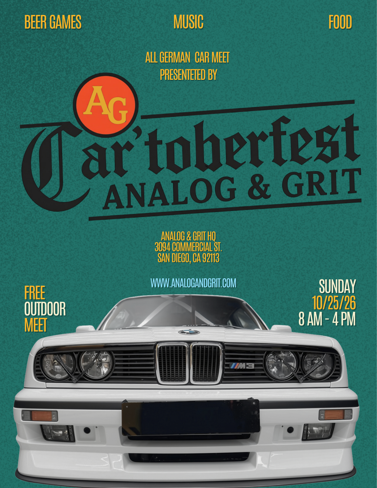 Car’toberfest Ticket Sunday October 25th